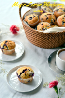 Meyer Lemon Blueberry Muffins - Cooking Curries image