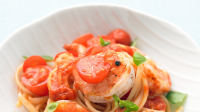 Shrimp, Tomato, and Basil Pasta Recipe | Martha Stewart image