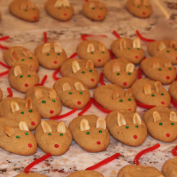 Peanut Butter Christmas Mice Recipe | Allrecipes image