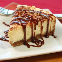 Praline Cheesecake With Hot Fudge Caramel Sauce Recipe ... image