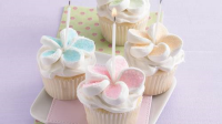 Happy Birthday Marshmallow Cupcakes Recipe - BettyCrocker.com image
