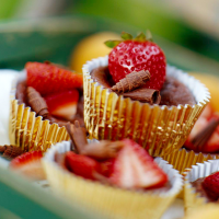 Chocolate Mini Cheesecakes Recipe | EatingWell image