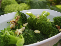 Broccoli With Red Pepper Flakes and Garlic Chips Recipe ... image