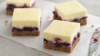 Blueberry Cheesecake Bars Recipe - BettyCrocker.com image