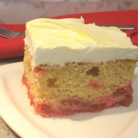 Maryann's Upside Down Rhubarb Cake Recipe | Allrecipes image