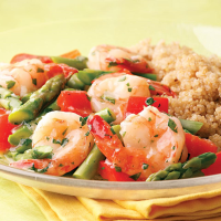 Lemon-Garlic Shrimp & Vegetables Recipe | EatingWell image