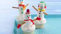 Snowman Cupcakes Recipe - BettyCrocker.com image