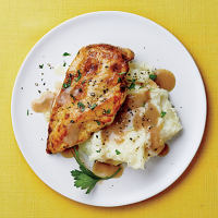 Chicken with Mashed Potatoes and Gravy Recipe | MyRecipes image