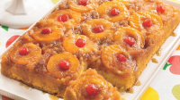 Peachy Pineapple Upside-Down Cake Recipe - BettyCrocker.com image