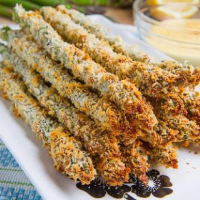 Crispy Baked Asparagus Fries - BigOven image