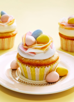 Easter Birds' Nest Coconut Cupcakes Recipe | Southern Living image