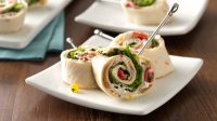 Turkey Club Tortilla Roll-Ups Recipe - BettyCrocker.com image