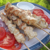 Chicken Souvlaki with Tzatziki Sauce Recipe | Allrecipes image