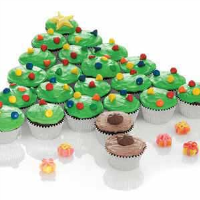 CHOCOLATE CHRISTMAS TREE CUPCAKES RECIPES