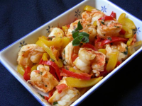 Shrimp With Red and Yellow Peppers Recipe - Food.com image