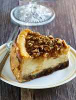 Pecan Pie Cheesecake Thanksgiving and Christmas Dessert ... image