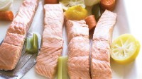 Simple Poached Salmon Recipe | Martha Stewart image