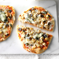 Eggplant Flatbread Pizzas Recipe: How to Make It image
