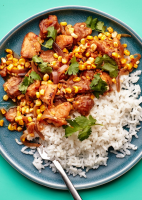 Chicken and Corn Stir-Fry Recipe | Bon Appétit image