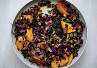 Black and Wild Rice Salad with Roasted Squash Recipe | Bon ... image