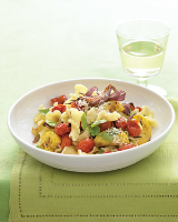 Pasta with Roasted Summer Vegetables and Basil Recipe ... image