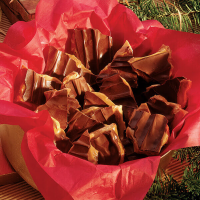 Chocolate-Topped Toffee Recipe - Land O'Lakes image