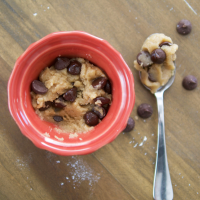 Chocolate Chip Cookie Dough for One Recipe | MyRecipes image
