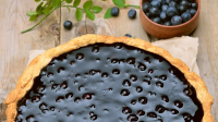 Open-Faced Fresh Blueberry Pie Recipe - Epicurious image
