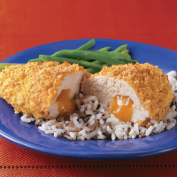 Crunchy Cheese-Stuffed Chicken Recipe - Land O'Lakes image
