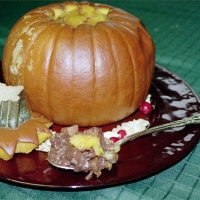 Baked Stuffed Pumpkin Recipe | Allrecipes image