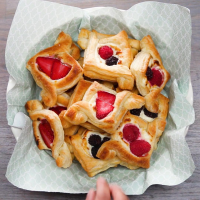 Fruit and Cream Cheese Breakfast Pastries Recipe by Tasty image