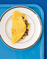 Bacon and Cheddar Omelet Recipe | Martha Stewart image