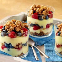 Yogurt Parfaits with Granola Recipe | Land O’Lakes image