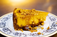 Best Caramel Pumpkin Gingersnap Cheesecake Recipe - How to ... image