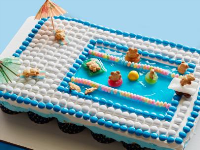 Pull-Apart Pool Cupcake Cake Recipe - Food Network image