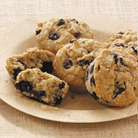 Blueberry Oatmeal Muffins Recipe: How to Make It - Taste of Home: Find Recipes, Appetizers, Desserts, Holiday Recipes & Healthy Cooking Tips image