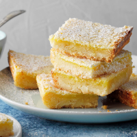 Classic Lemon Bars Recipe: How to Make It - Taste of Home: Find Recipes, Appetizers, Desserts, Holiday Recipes & Healthy Cooking Tips image