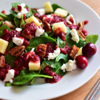 Fall Salad with Cranberry Vinaigrette Recipe | Allrecipes image