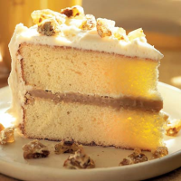 Caramel Cake with Cream Cheese Frosting Recipe | MyRecipes image