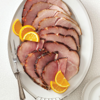 Bourbon-Glazed Ham Recipe: How to Make It - Taste of Home: Find Recipes, Appetizers, Desserts, Holiday Recipes & Healthy Cooking Tips image
