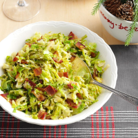 Brussels Sprouts with Bacon & Garlic Recipe: How to Make It image