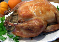 Simple/Easy Stuffed Roast Chicken With Gravy (For ... image
