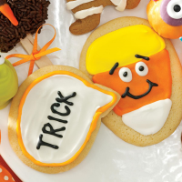 Candy Corn Conversation Cookies Recipe ... - Taste of Home image
