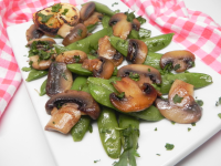 Sauteed Sugar Snap Peas with Mushrooms Recipe | Allrecipes image
