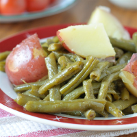 Country Style Green Beans with Red Potatoes Recipe ... image