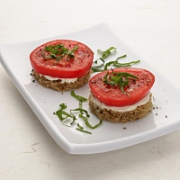 Tomato & Basil Finger Sandwiches Recipe | EatingWell image