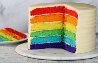 TWO TIER RAINBOW CAKE RECIPES
