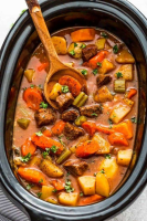 SLOW COOKER BEEF AND NOODLES WITH STEW MEAT RECIPES