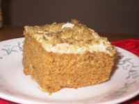 Pumpkin Cake With Cream Cheese Frosting Recipe - Food.com image