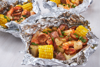 GRILLED SHRIMP AND VEGETABLES IN FOIL PACKETS RECIPES